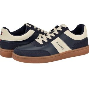 Tommy Hilfiger Men's Lokni Sneaker Navy and Cream Sneakers size 12 New